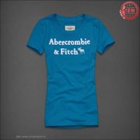 dames abercrombie fitch korte tees logo blauw On Sale Discount 71vro302